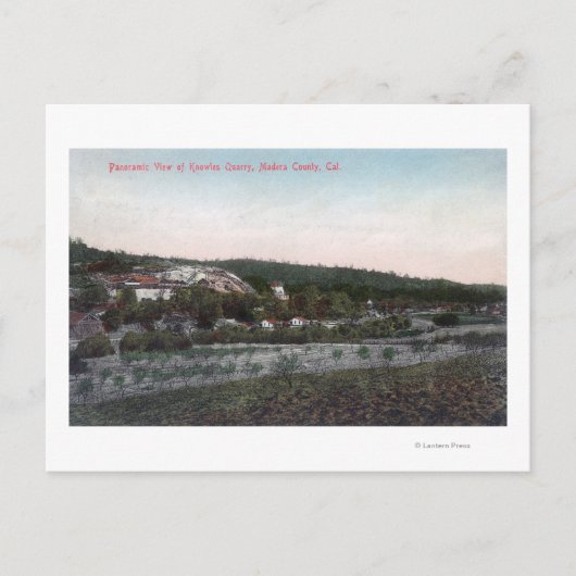 Uitzicht van de Knowles Granite Quarry Briefkaart (Voorkant)