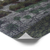 Uitzicht van de Knowles Granite Quarry Poster (Hoek)