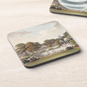 Uitzicht van de koepel, Brighton Pavilion, gegrave Drankjes Onderzetter (Linkerzijde)