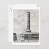 Uitzicht van de Kolom Constantine en de Opdrachtge Briefkaart (Voorkant / Achterkant)