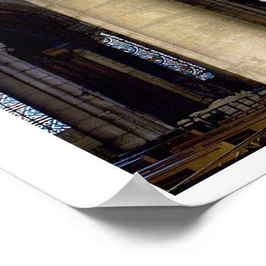 Uitzicht van de kolommen en zinking in de ambulant poster (Hoek)