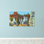 Uitzicht van de koningin canvas afdruk (Insitu (Houten vloer))