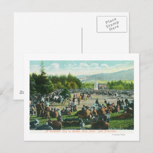 Uitzicht van de Kroaten in het Golden Gate Park in Briefkaart (Voorkant / Achterkant)