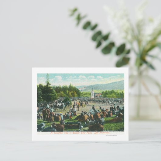 Uitzicht van de Kroaten in het Golden Gate Park in Briefkaart (Staand voorkant)