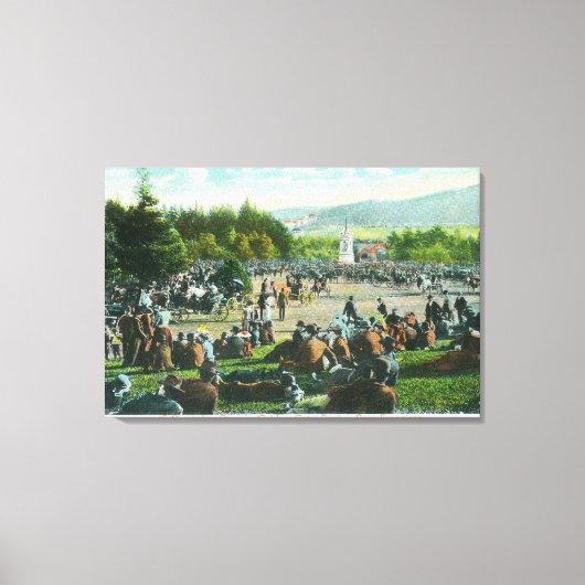 Uitzicht van de Kroaten in het Golden Gate Park in Canvas Afdruk (Voorkant)