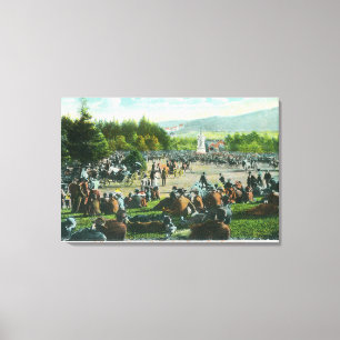 Uitzicht van de Kroaten in het Golden Gate Park in Canvas Afdruk