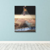 Uitzicht van de kunstenaar op Odyssey Canvas Afdruk (Insitu (Houten vloer))