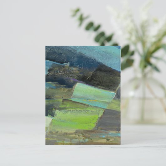 Uitzicht van de kust II | Abstract afdrukken 2 Briefkaart (Staand voorkant)