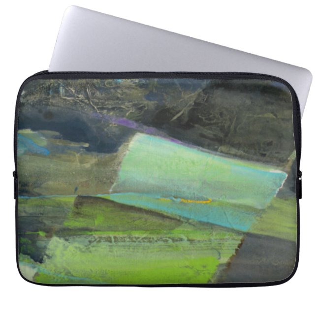 Uitzicht van de kust II | Abstracte afdrukken Laptop Sleeve (Voorkant)