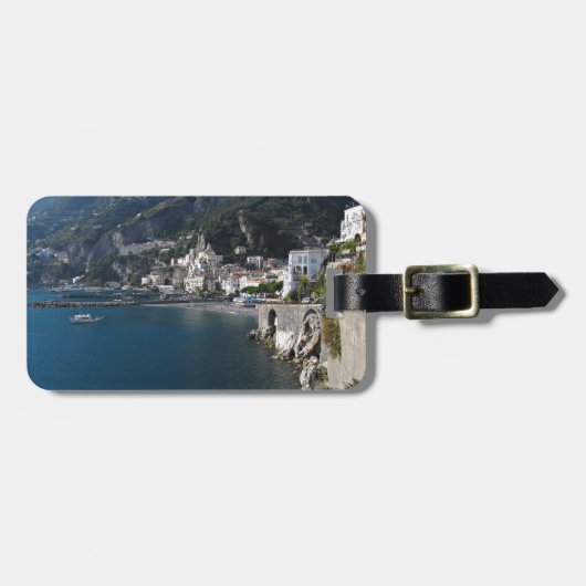 Uitzicht van de kust van Amalfi Bagagelabel (Voorkant horizontaal)