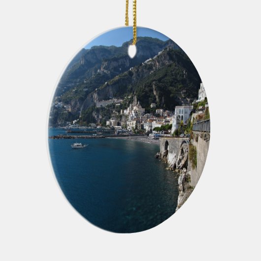 Uitzicht van de kust van Amalfi Keramisch Ornament (Rechts)