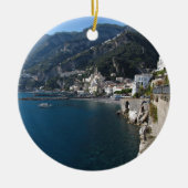 Uitzicht van de kust van Amalfi Keramisch Ornament (Voorkant)