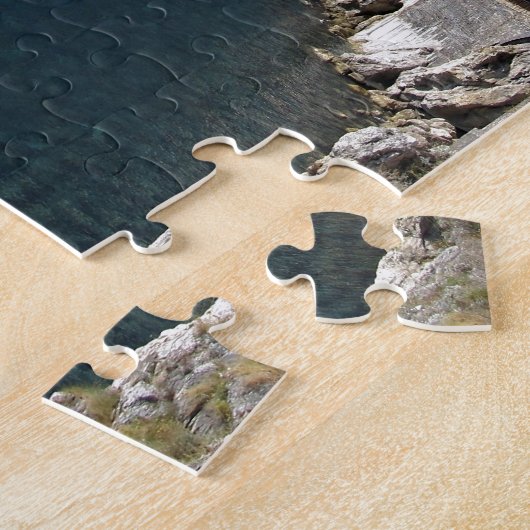 Uitzicht van de kust van Amalfi Legpuzzel (Zijkant)