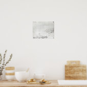 Uitzicht van de kust van Chili Poster (Keuken)