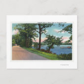 Uitzicht van de Lakeside Drive langs het Chautauqu Briefkaart (Voorkant)