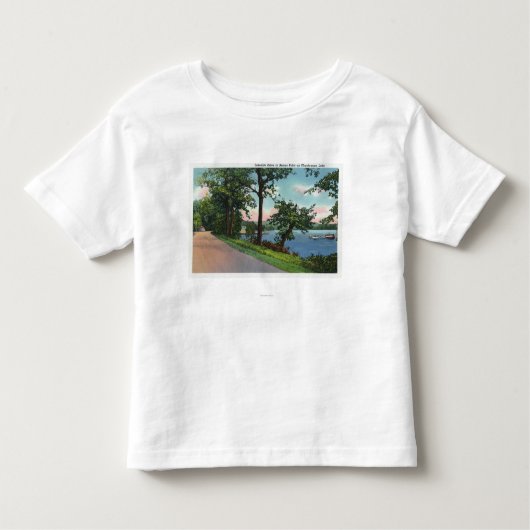 Uitzicht van de Lakeside Drive langs het Chautauqu Kinder Shirts (Voorkant)