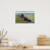 Uitzicht van de landbouwers die met een grote paar poster (Keuken)