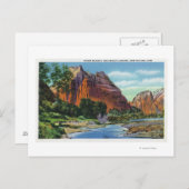 Uitzicht van de landing van Mount Majestic en Ange Briefkaart (Voorkant / Achterkant)