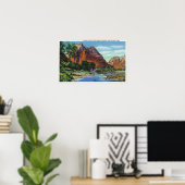 Uitzicht van de landing van Mount Majestic en Ange Poster (Thuiskantoor)