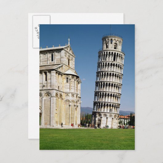 Uitzicht van de Leaning Tower Briefkaart (Voorkant / Achterkant)