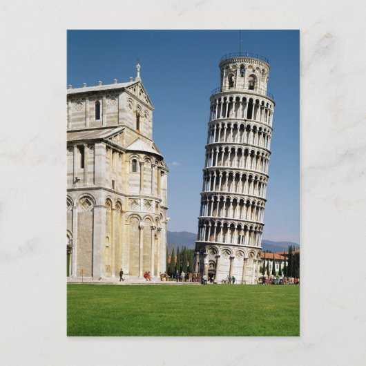 Uitzicht van de Leaning Tower Briefkaart (Voorkant)