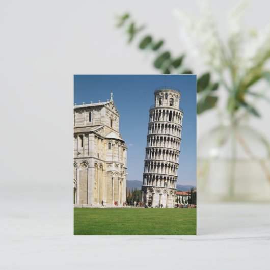 Uitzicht van de Leaning Tower Briefkaart (Staand voorkant)