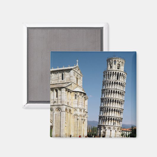 Uitzicht van de Leaning Tower Magneet (Voorkant / Achterkant)