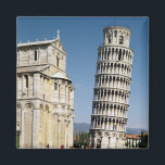 Uitzicht van de Leaning Tower Magneet<br><div class="desc">Uitzicht van de Leaning Tower | van Bonannus Pisa | Art Location: Pisa,  Italië | Italiaanse kunstenaar | Collectie Afbeelding nummer: XIR228293</div>