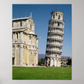 Uitzicht van de Leaning Tower Poster (Voorkant)