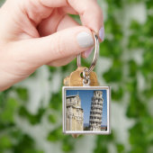 Uitzicht van de Leaning Tower Sleutelhanger (Hand)