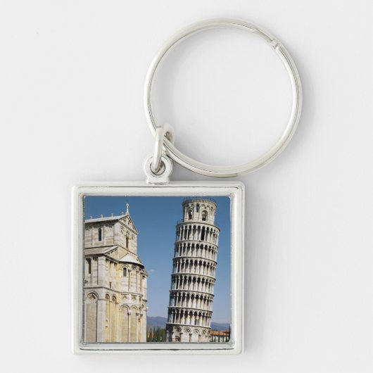 Uitzicht van de Leaning Tower Sleutelhanger (Voorkant)