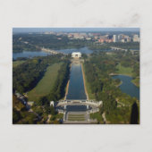 Uitzicht van de Lincoln Memorial Briefkaart (Voorkant)