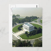 Uitzicht van de Lincoln Memorial Briefkaart (Voorkant / Achterkant)