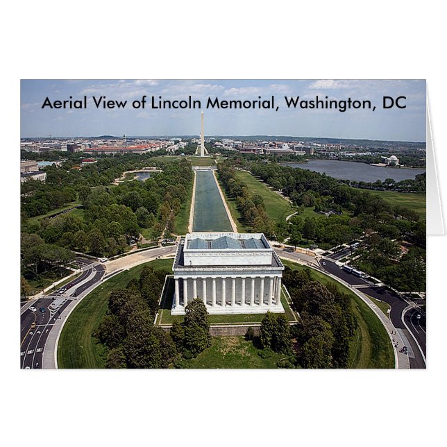 Uitzicht van de Lincoln Memorial, Washington, D (Voorkant Horizontaal)