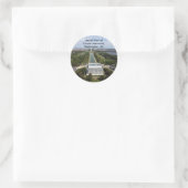 Uitzicht van de Lincoln Memorial, Washington, D Ronde Sticker (Tas)