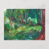 "Uitzicht van de Lodge." Briefkaart (Voorkant)