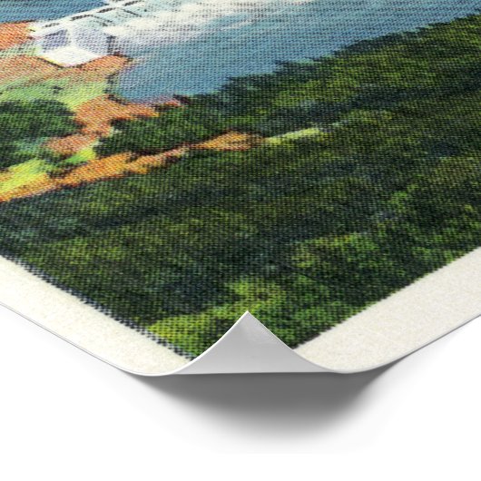 Uitzicht van de lucht die stroomopwaarts van Bonne Poster (Hoek)