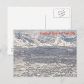 Uitzicht van de lucht - Groeten van het meer van S Briefkaart (Voorkant / Achterkant)