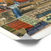 Uitzicht van de lucht in de binnenstad en het Civi Poster (Hoek)