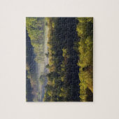 Uitzicht van de lucht in de Cades Cove, grote moky Legpuzzel (Verticaal)