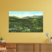 Uitzicht van de lucht in de stad met het orkaangeb canvas afdruk (Insitu (Woonkamer))