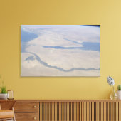 Uitzicht van de lucht in Egypte en het schiereilan Canvas Afdruk (Insitu (Woonkamer))