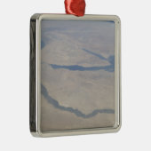 Uitzicht van de lucht in Egypte en het schiereilan Metalen Ornament (Rechts)