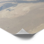 Uitzicht van de lucht in Egypte en het schiereilan Poster (Hoek)