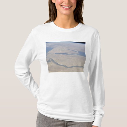 Uitzicht van de lucht in Egypte en het schiereilan T-shirt (Voorkant)