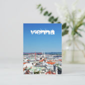 Uitzicht van de lucht in Wenen, Oostenrijk Briefkaart (Staand voorkant)