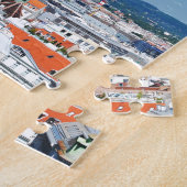 Uitzicht van de lucht in Wenen, Oostenrijk Legpuzzel (Zijkant)