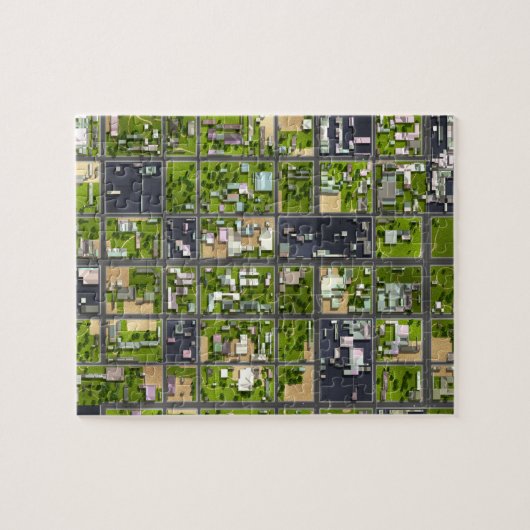 Uitzicht van de lucht - legpuzzel (Horizontaal)