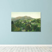 Uitzicht van de lucht, Mt Tamalpais Canvas Afdruk (Insitu (Houten vloer))