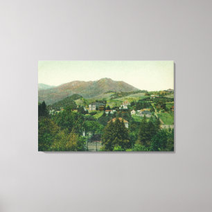 Uitzicht van de lucht, Mt Tamalpais Canvas Afdruk